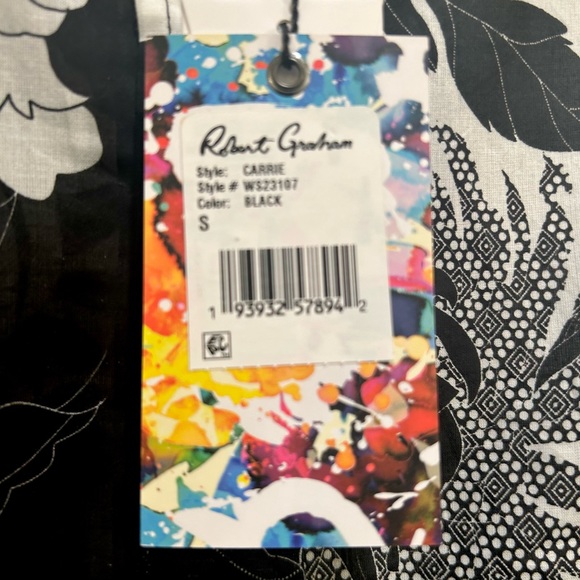 ROBERT GRAHAM Woman’s “Carrie” Floral Shirt - MSRP $258 - Picture 8 of 8